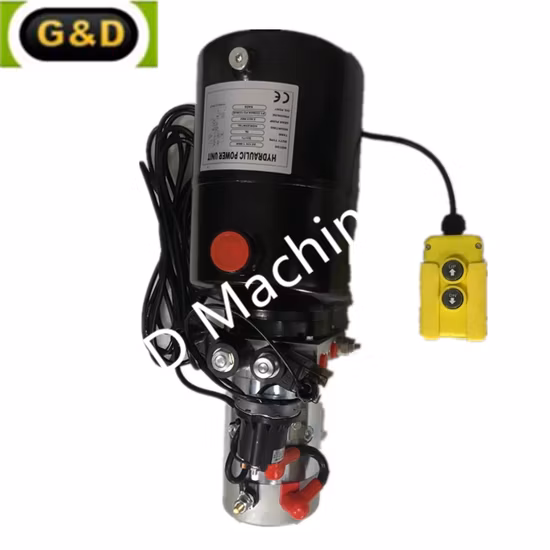 12V DC Double Acting Hydraulic Power Pack with Solenoid Valves