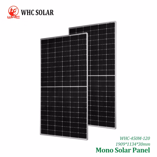 Fábrica de módulos solares fotovoltaicos de media celda de 182 mm 410W 550W 700W 144 celdas fotovoltaicas Perc Hjt Mono Precio del panel solar para el hogar Sistema de energía solar comercial